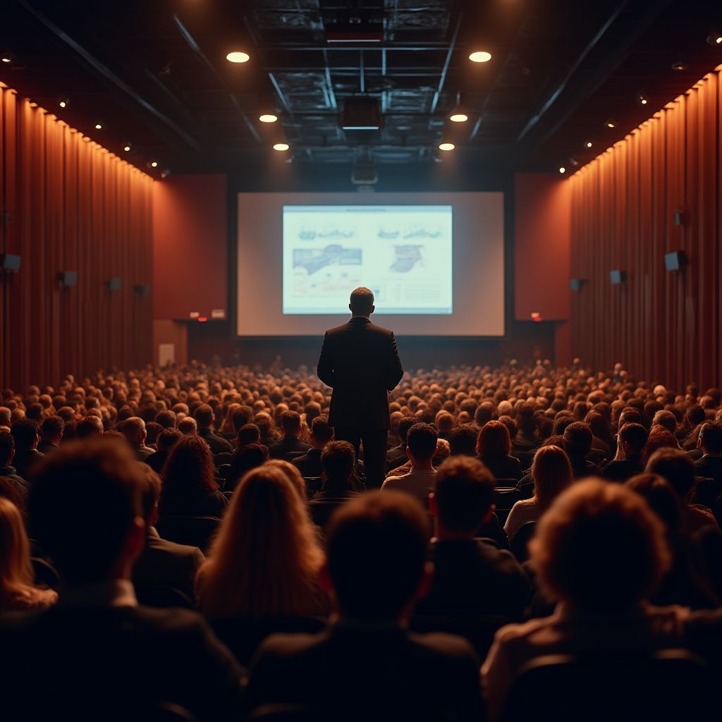 Palestra em evento corporativo